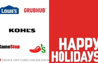 Happy Holidays gift card