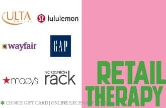 Retail Therapy Gift Card gift card