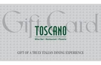 Toscano gift card