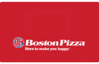 Boston Pizza gift card